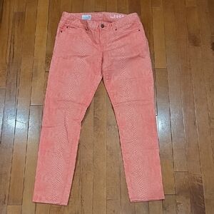 Women's  GAP Pink Reef Coral Jeans P